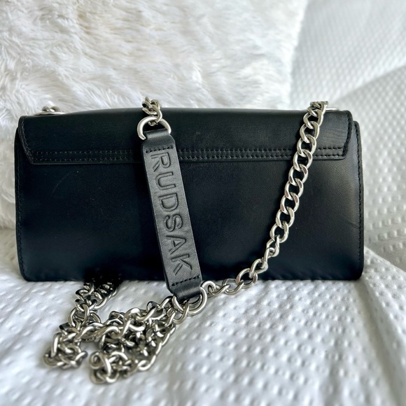 RUDSAK Black Leather Chain Wallet - Picture 5 of 6
